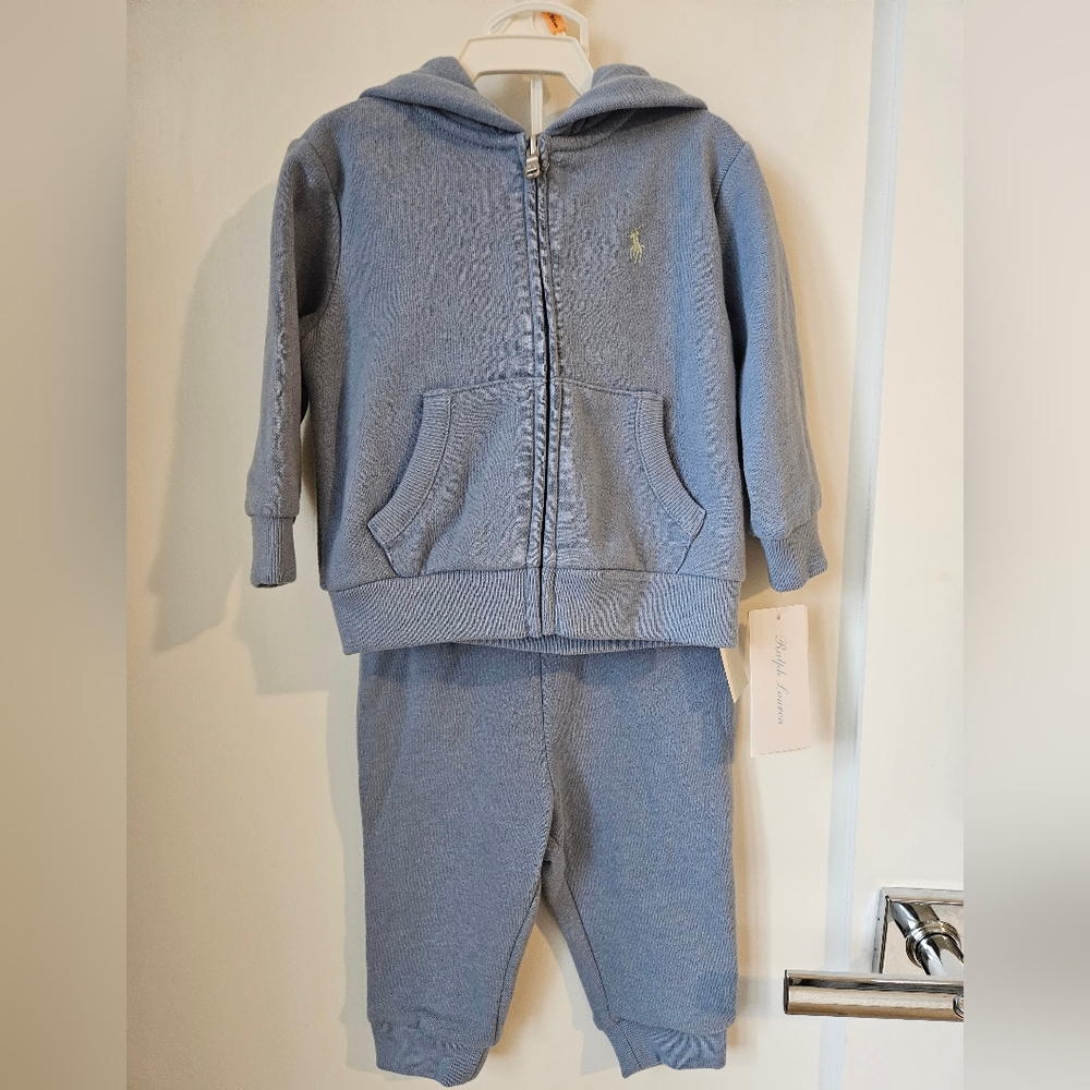 Ralph Lauren Fleece Hoodie and Pant Matching Set